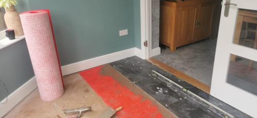 start of tiling